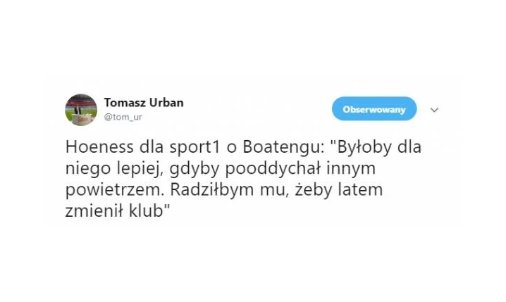 Uli Hoeness OSTRO o sytuacji Boatenga w Bayernie